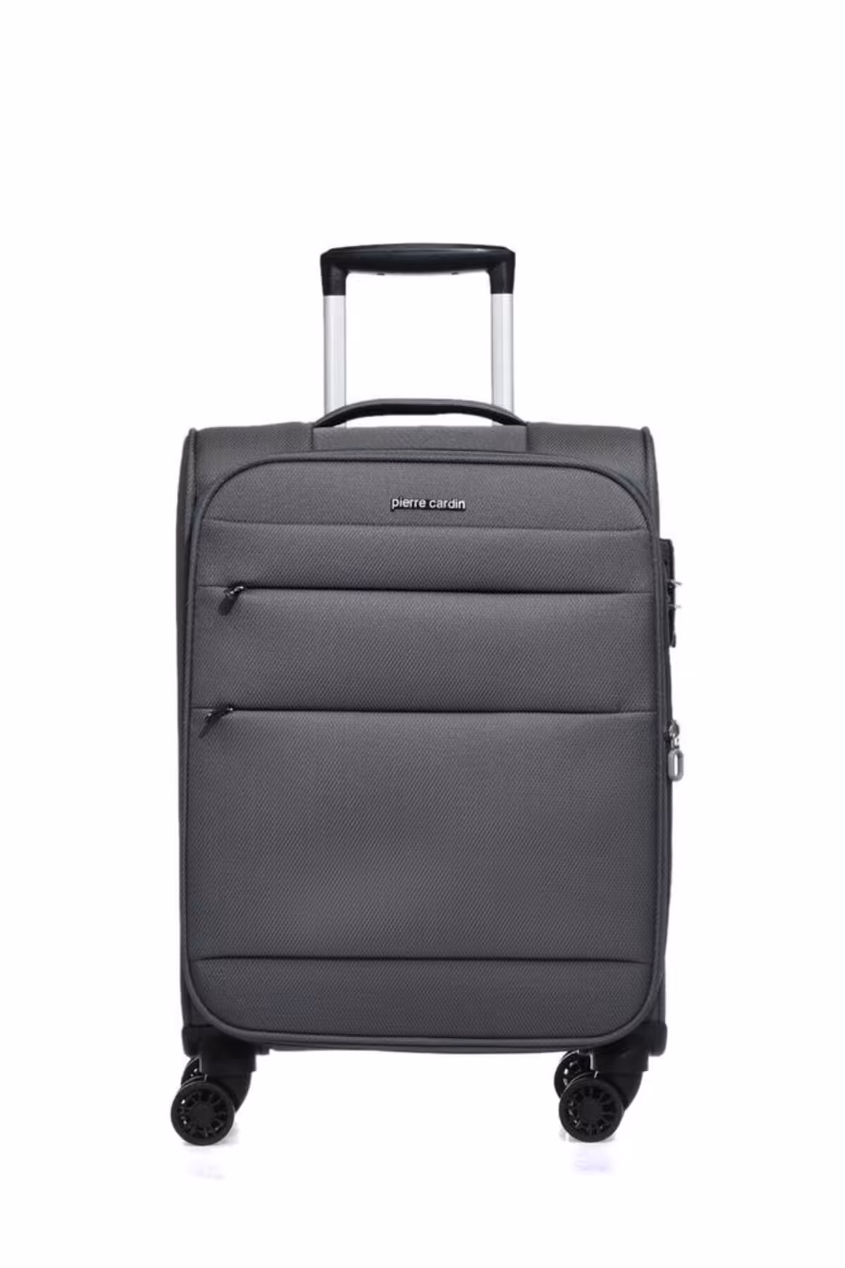چمدان و ساک خاکستری مردانه زنانه 04pc4200 03 آنتراسیت اندازه کابین اورجینال Pierre Cardin