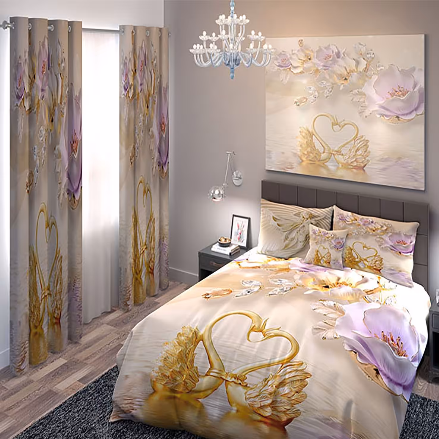 سرویس خواب کد B093 دونفره 6 تیکه میکرو(چاپ دیجیتال)