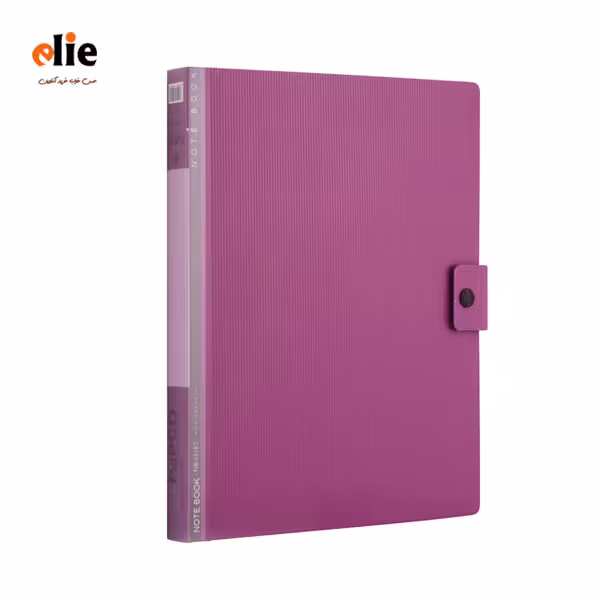 دفتر کلاسوری 100 برگ پاپکو سری متالیک دکمه دار