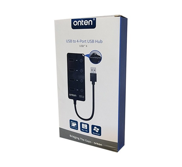هاب 4 پورت USB 20 اونتن مدل OTN-5302
