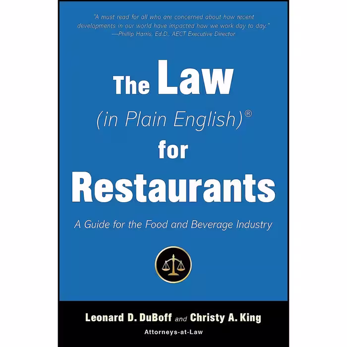 کتاب زبان اصلی The Law  for Restaurants اثر جمعی از نویسندگان