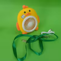 پنکه شارژی کوچک همراه با چراغ چند کاره 