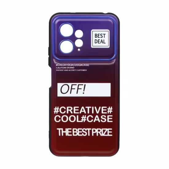 قاب گوشی لنز برجسته طرح دار برای Xiaomi Redmi Note 12 4G - کد 17