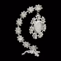 ساعت رومیزی ملیله کاری 