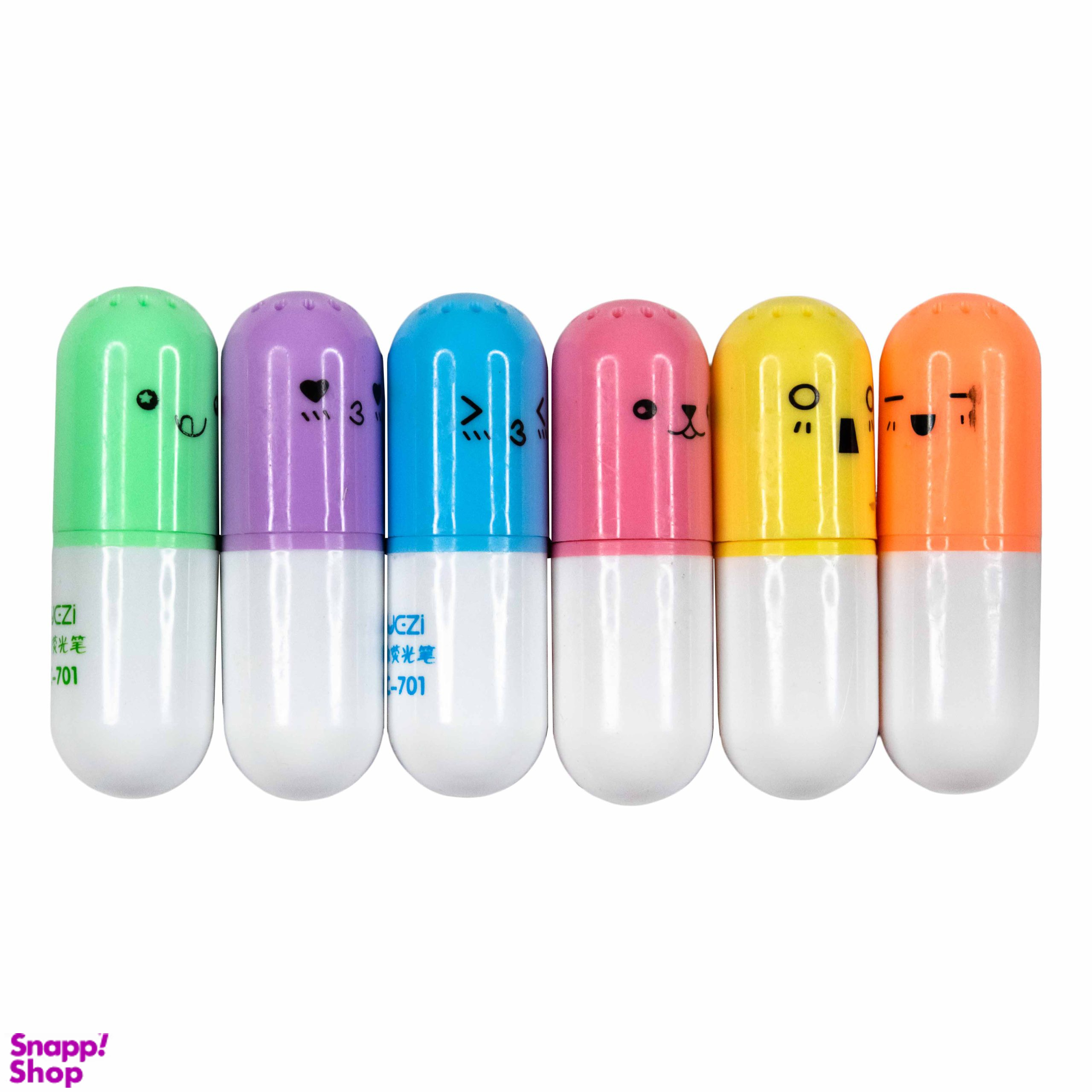 ماژیک علامت گذار مدل Pill بسته 6 عددی