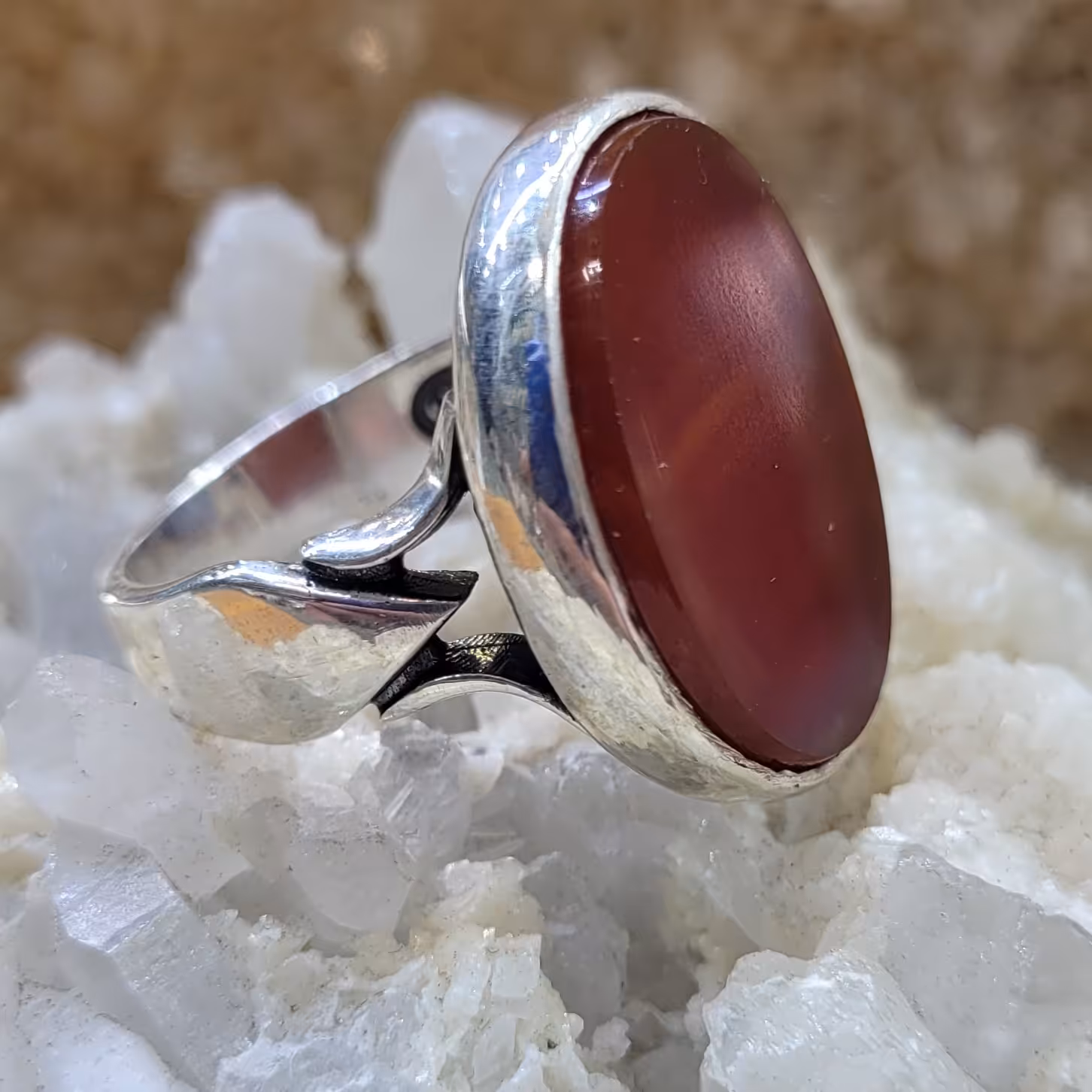 انگشتر عقیق تخت رکاب صفوی