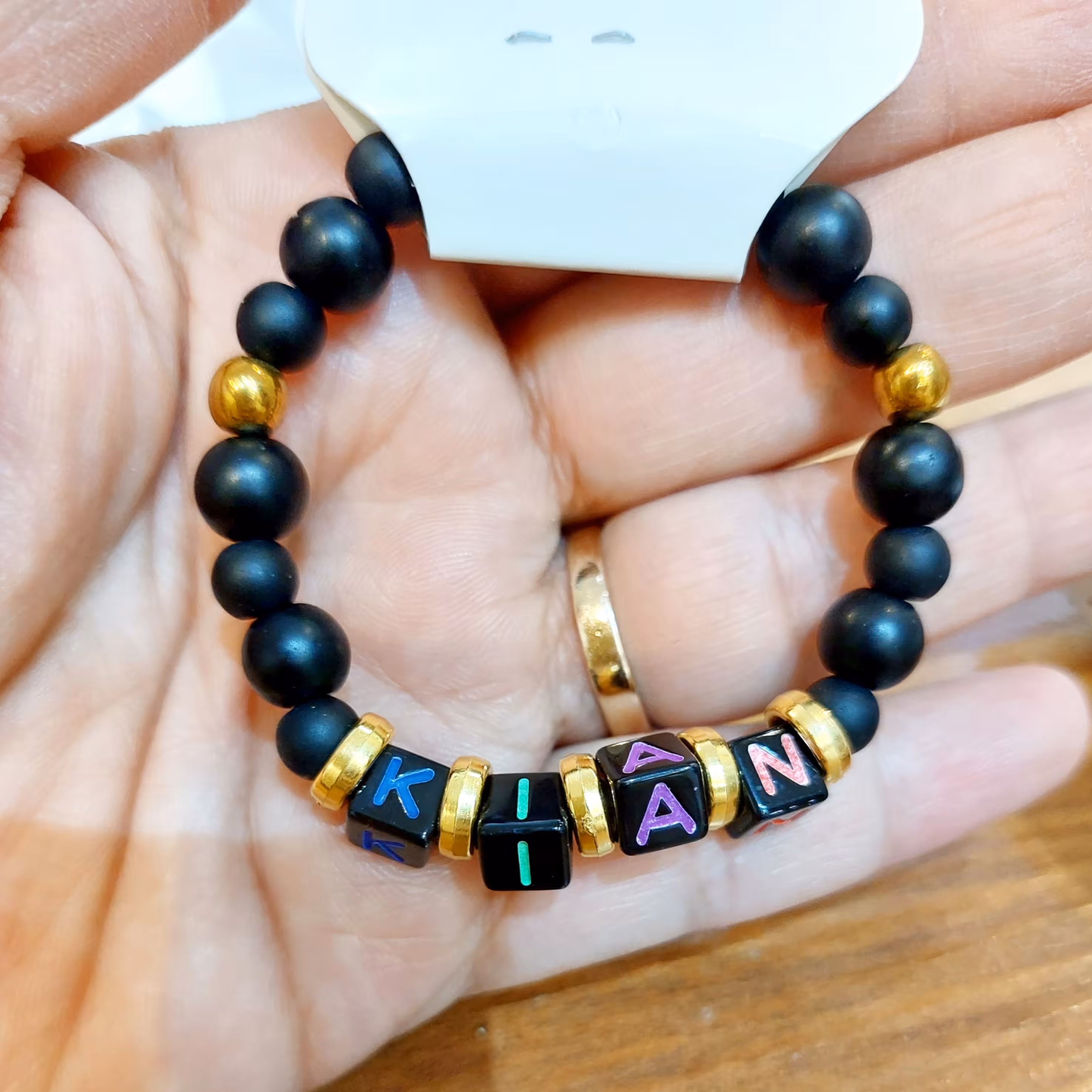 دستبند اسم اونیکس  سفارشی 