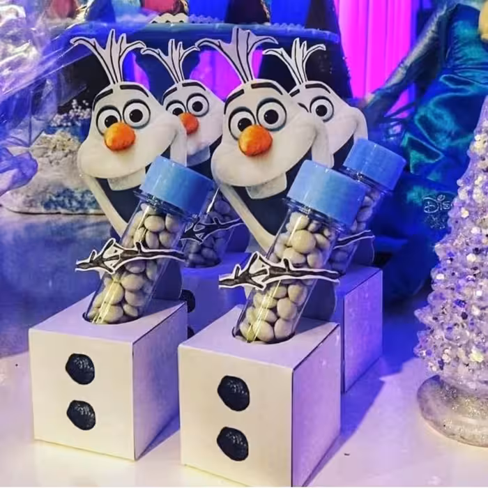 جعبه 6 عددی لوله اسمارتیز  تولد طرح اولاف  تم السا و آنا