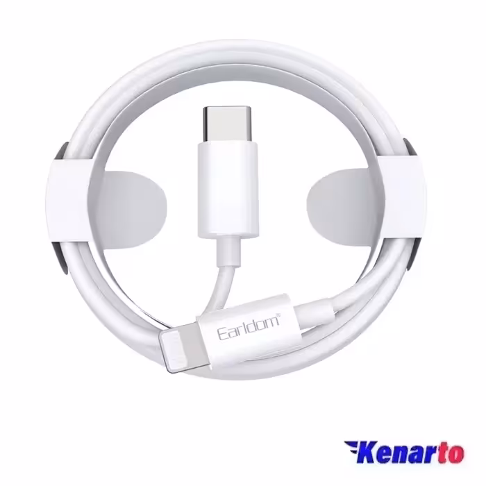 کابل تبدیل Type-C به Lightining ارلدام مدل EC-166CL 20W PD طول 1متر