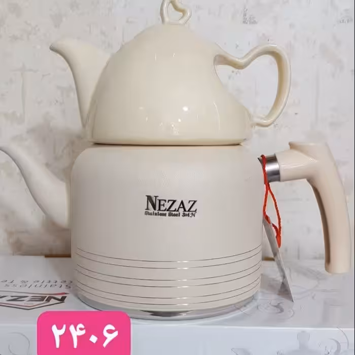 کتری و قوری رنگی 2406