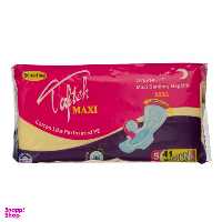 نوار بهداشتی بالدار تافته (Tafteh) مدل Maxi ویژه شب سایز XXXL بسته 5 عددی