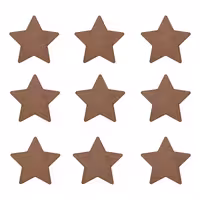 اسلایس چوبی مدل ستاره فانتزی کد 10cm مجموعه 9 عددی