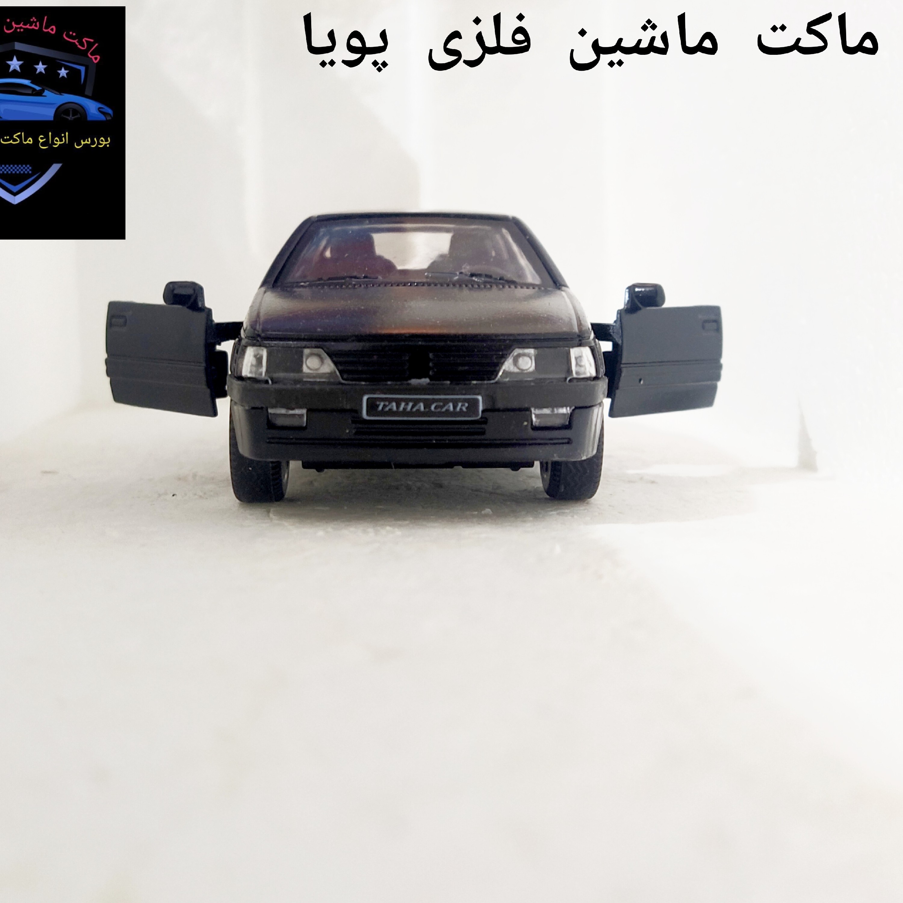 ماکت ماشین فلزی پژو 405 رنگ مشکی به طول 12 سانتیمتر و وزن 85 گرم