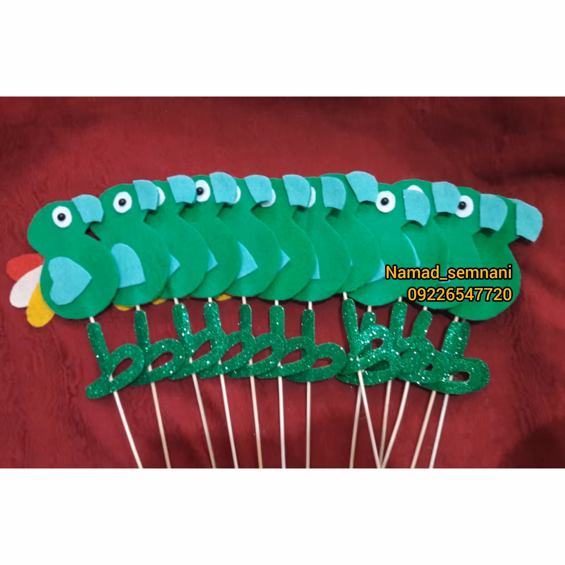 گیفت الفبا اموزش حرف ط مثل طوطی نمدی