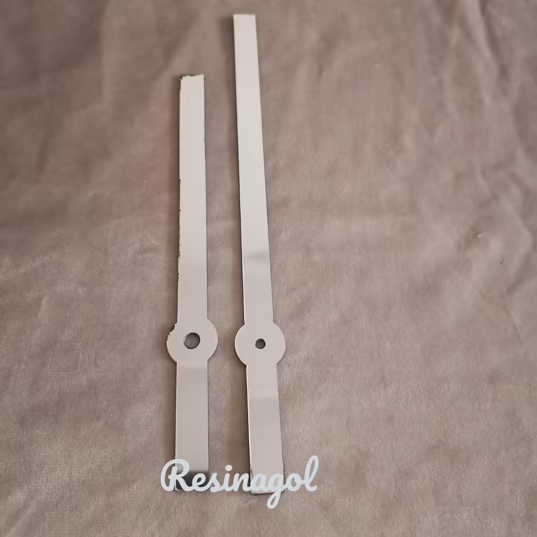 عقربه ساعت دیواری مولتی استایل نقره ای سایز بزرگ دقیقه شمار 22 سانت و ساعت شمار  18 سانت 