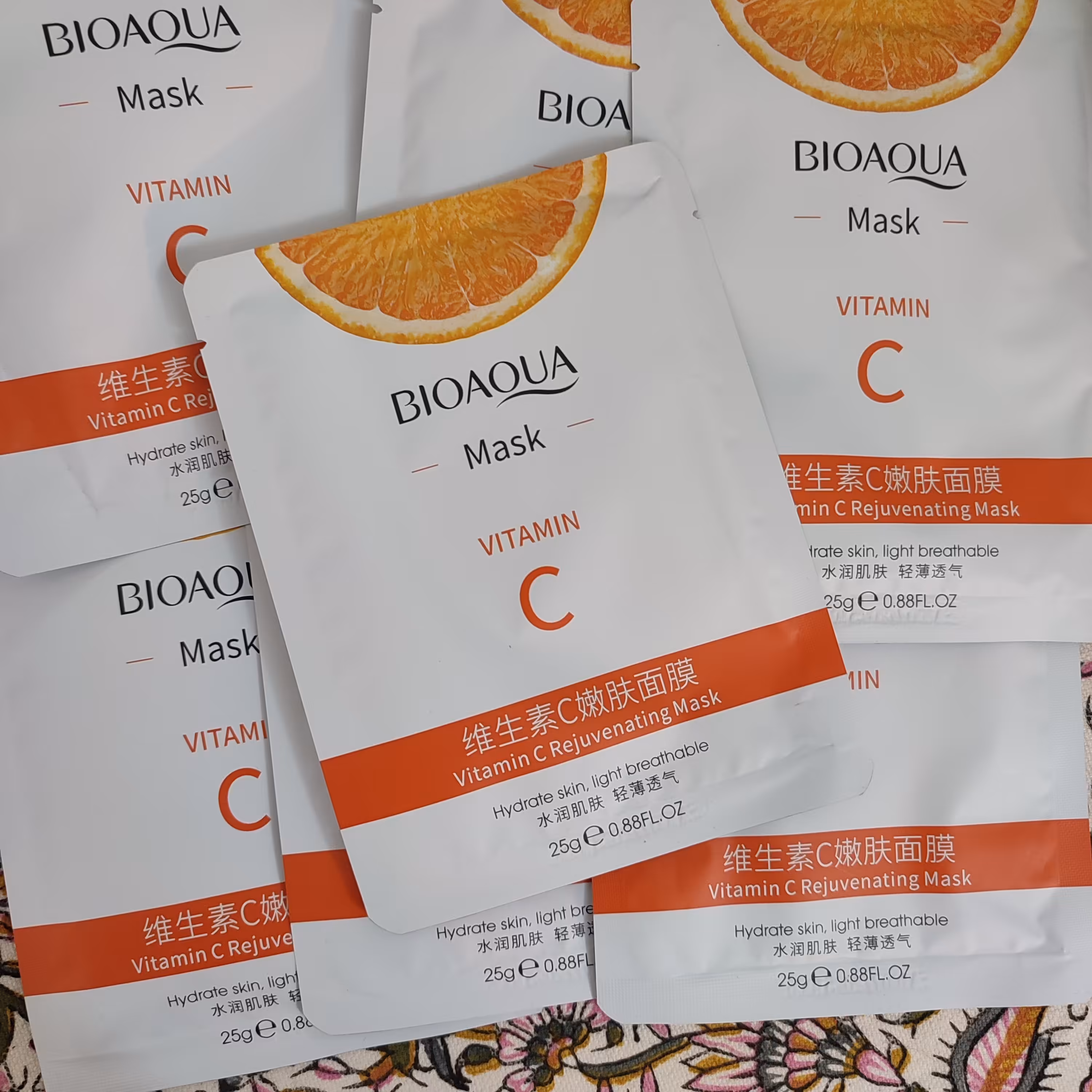 ماسک ورقه ای ویتامین سی بیواکوا 25 گرمی