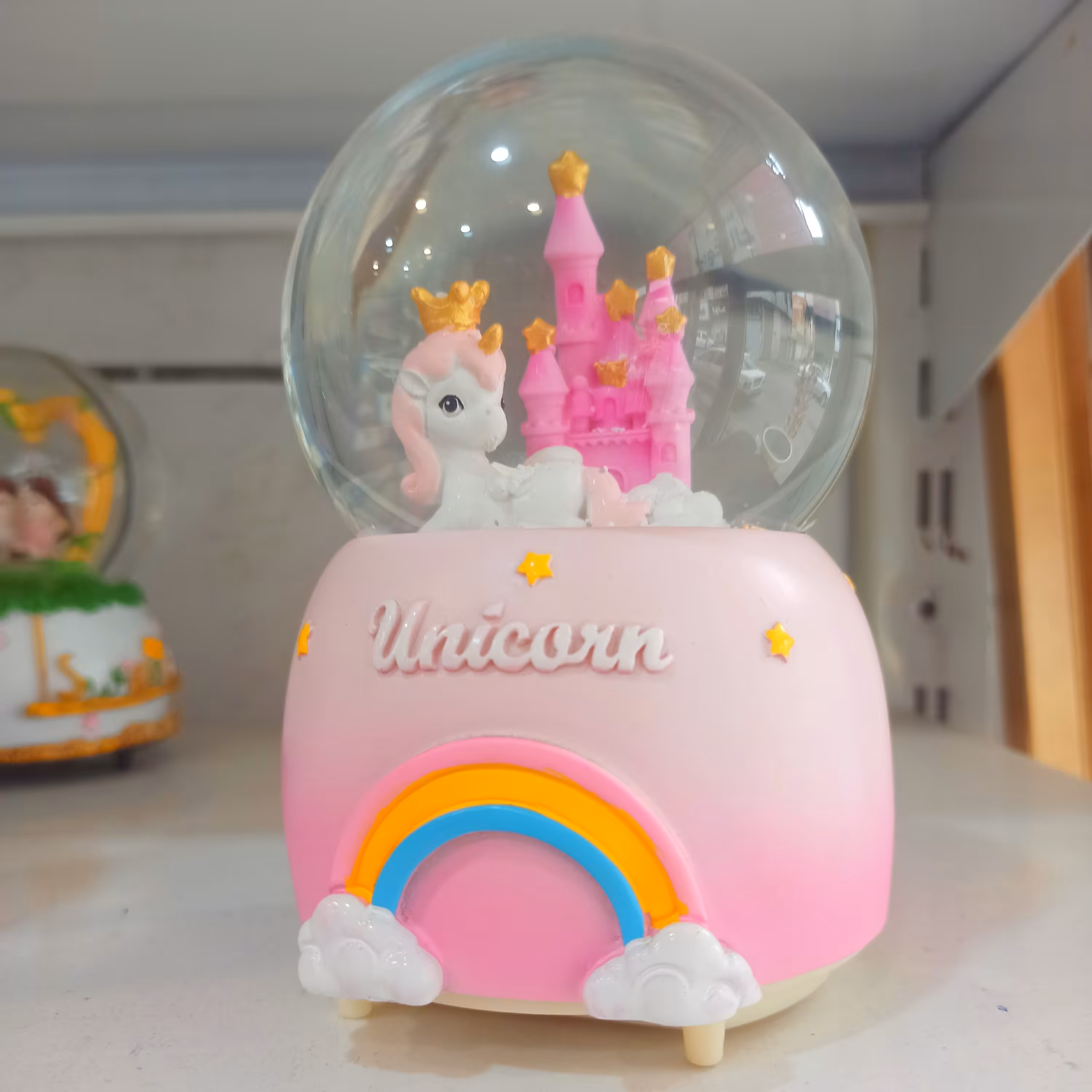 گوی موزیکال چراغدار باطری خور پمپی سایز بزرگ