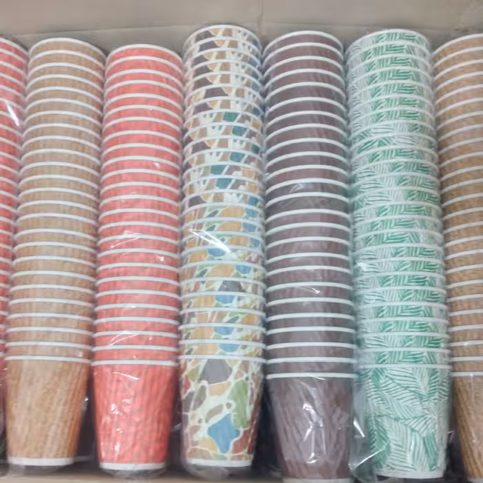 لیوان کاغذی دوجداره 220 سی سی بدون درب (750 عددی)