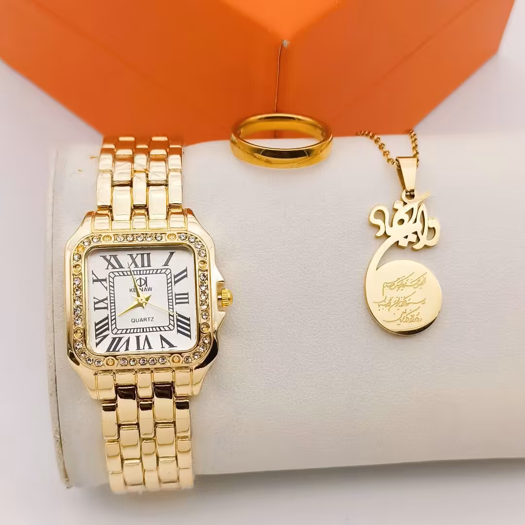 ست ساعت و پلاک حلقه