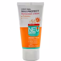 کرم ضد آفتاب مکس پروتکت رنگی فاقد چربی spf50 نئودرم Neoderm