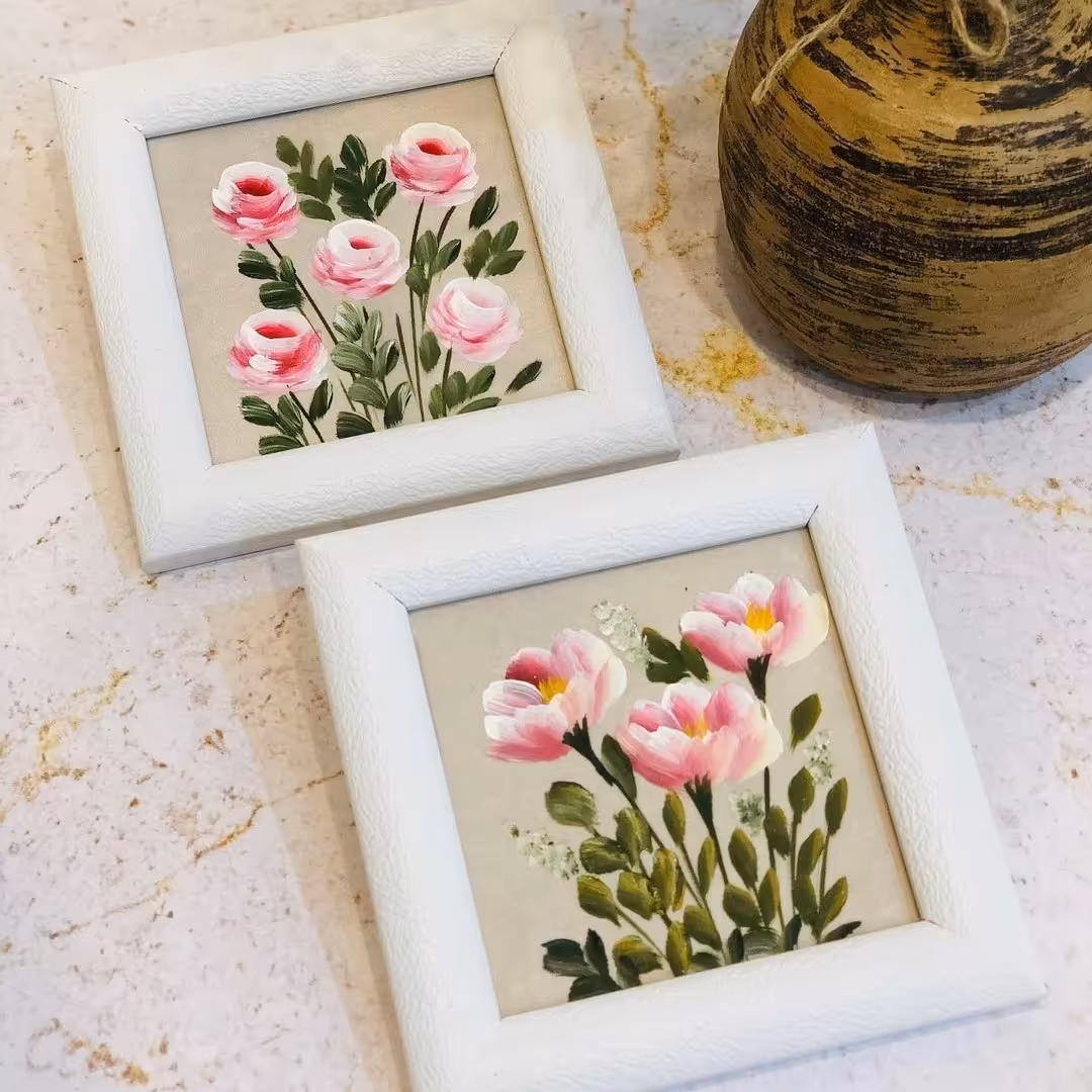 قاب و تابلو دیواری نقاشی دست در طرح های مختلف 