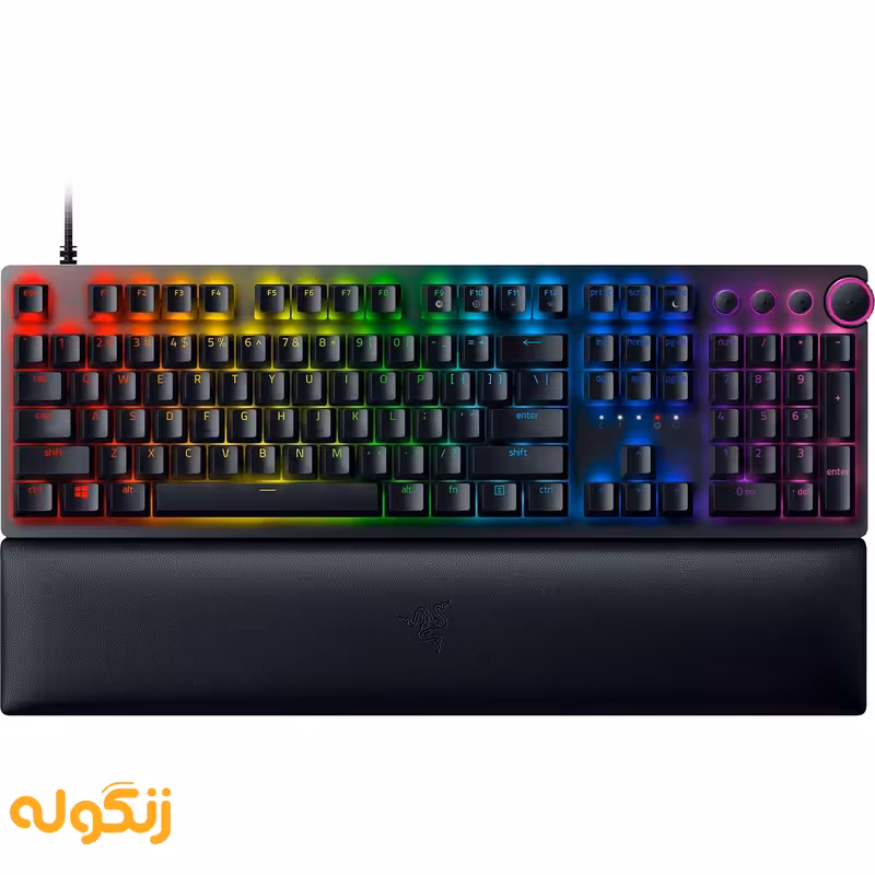 کیبورد گیمینگ Razer Keyboard HUNTSMAN V2 (Linear Red Switch) - زنگوله
