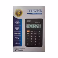 ماشین حساب سیتیژن کوچک همراه با کاور و شارژ خورشیدی