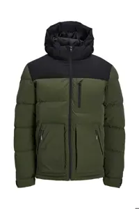 کاپشن مشکی مردانه Jack Jones ژاکت پفی 12214648 Jack &amp; Jones