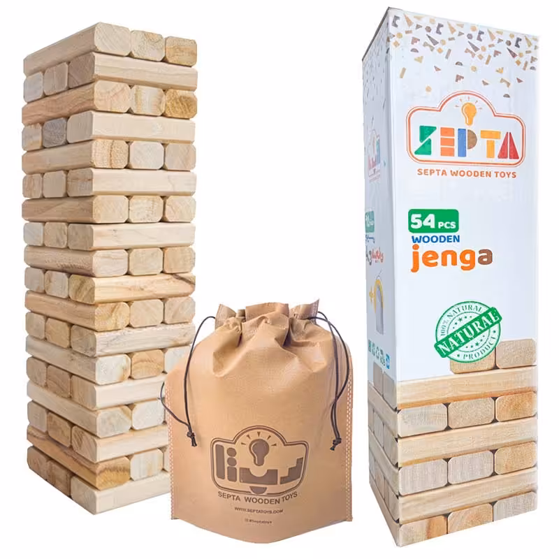 بازی جنگا کلاسیک 54 قطعه سپتا