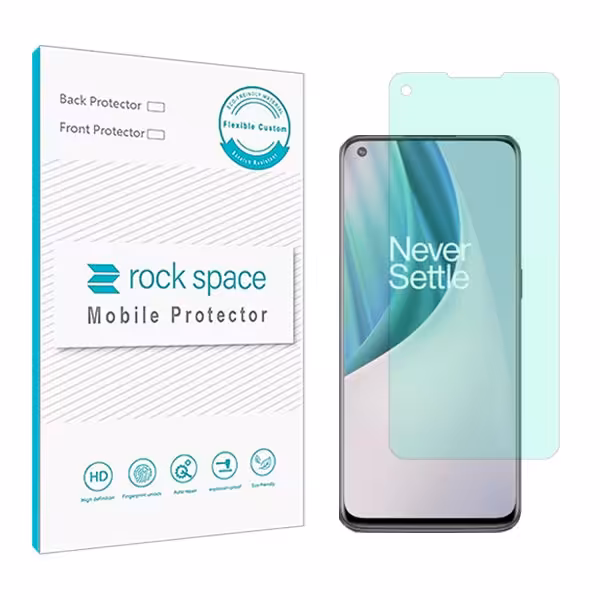 گلس وان پلاس Nord N10 5G مدل نانو هیدروژل گرین لایت برند راک اسپیس کد S