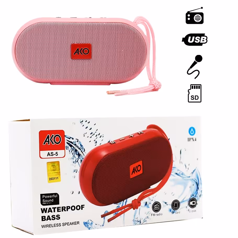 اسپیکر بلوتوث رومیزی AKO مدل AS-5 اورجینال
