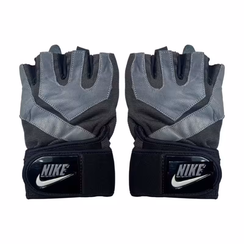 دستکش بدنسازی مردانه نایکی مدل WGR L11B | مشکی/طوسی