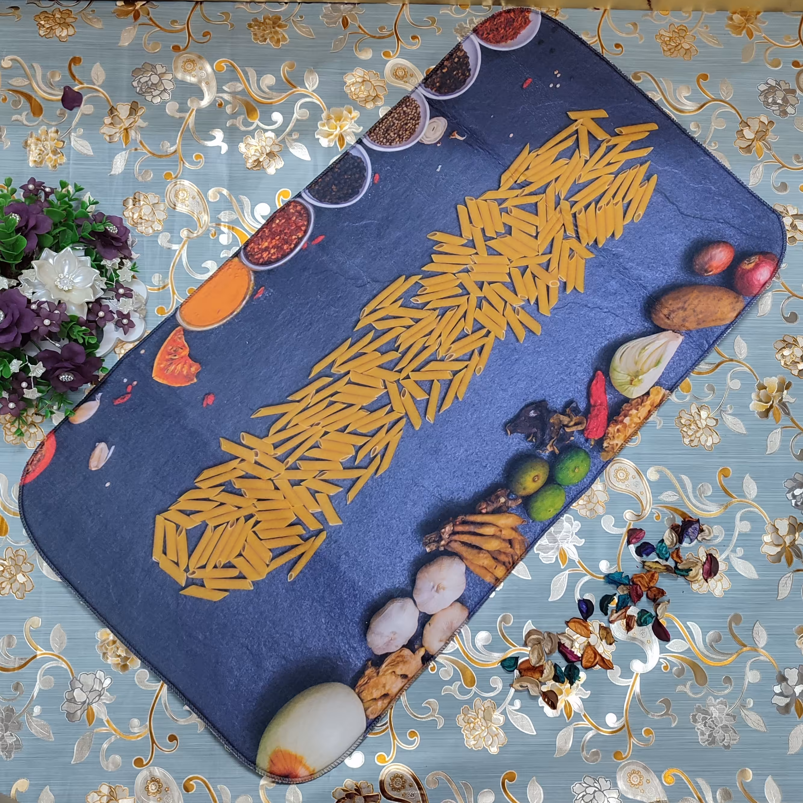 نمگیر جادویی فانتزی میکروفایبر طرح ماکارونی 