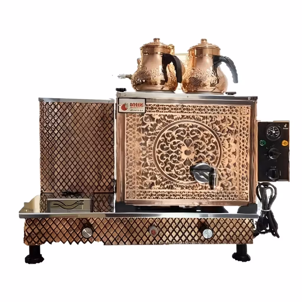 چای ساز صنعتی دو قوری گازی و برقی مراکشی DOGUS