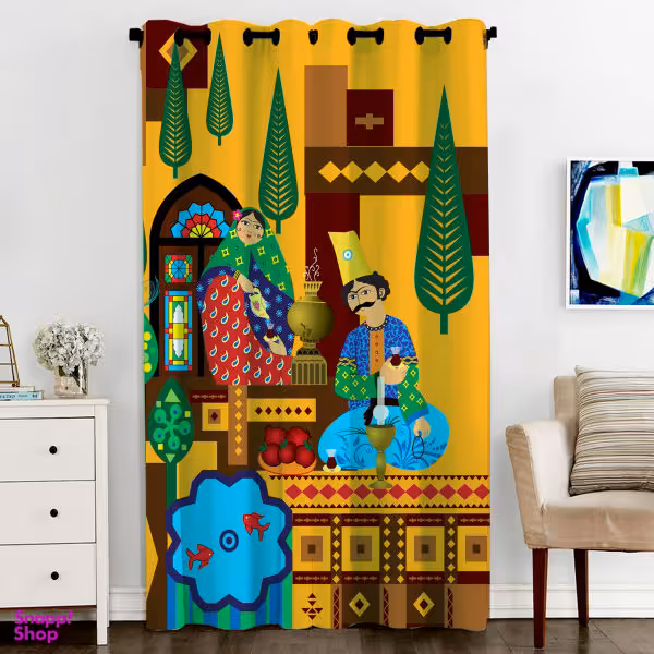 پرده مدل C6-50011 ارتفاع 270x140 سانتی‌ متر