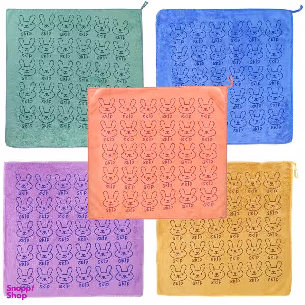 دستمال حوله ای طرح skip مجموعه 5 عددی