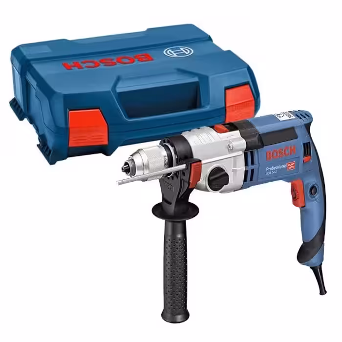 دریل ضربه ای گیربکسی بوش مدل GSB 24-2 (سه نظام فلزی روهم آلمان) اصلی