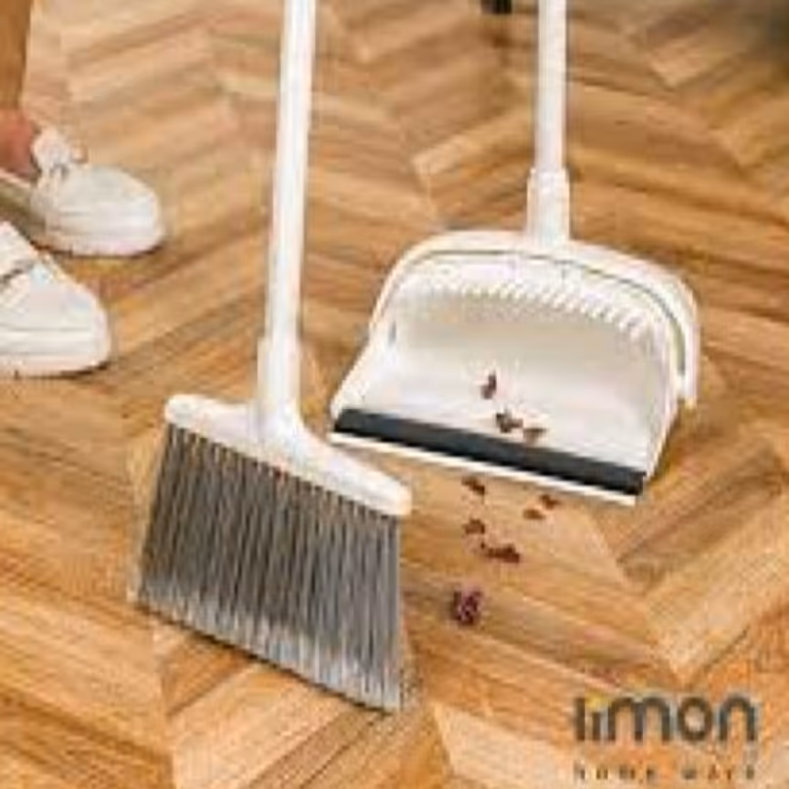 ست جارو و خاک انداز لیمون