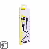 کابل شارژ Mossory میکرو مدل M101V رنگ مشکی و سفید 
