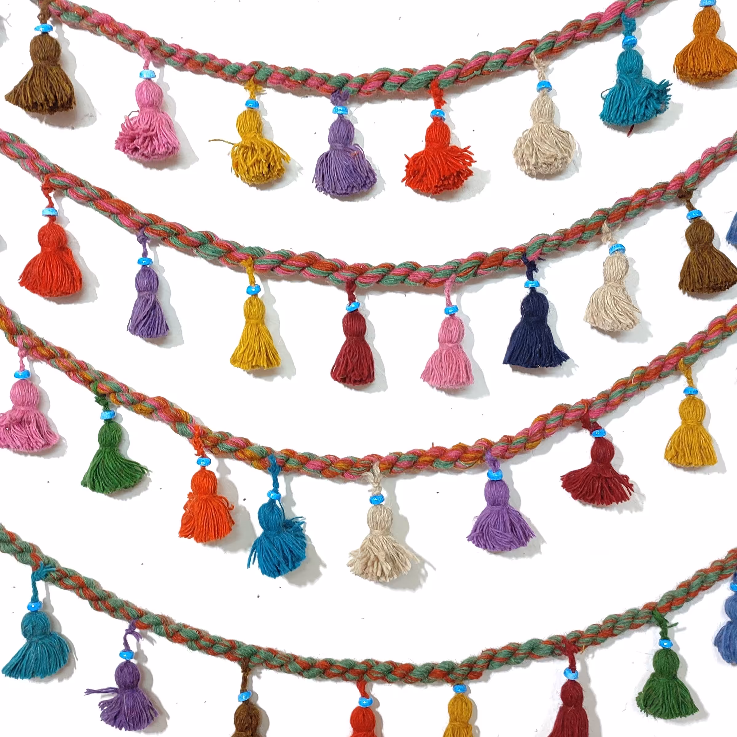 ریسه تکی منگوله دار تزئینی پشمی سایز80