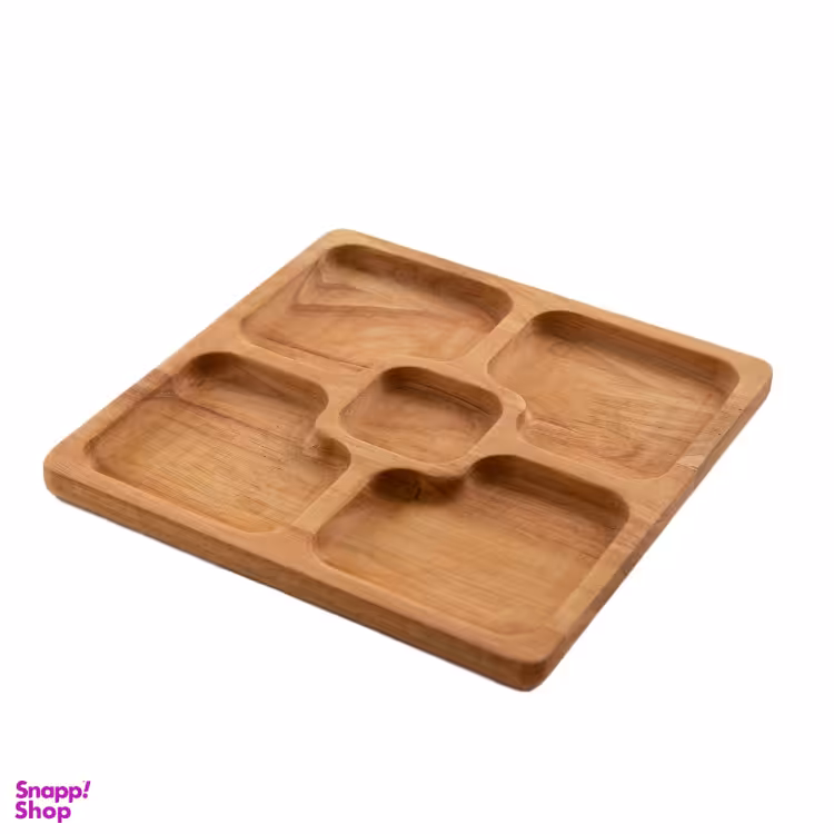 اردو خوری چوبی مدل 5 خانه مربع کد 104