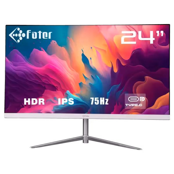 مانیتور سفید فاطر مدل F24-075W1 سایز 24 اینچ