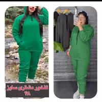 ست هودی شلوار   دورس تو کرک بزرگ سایز