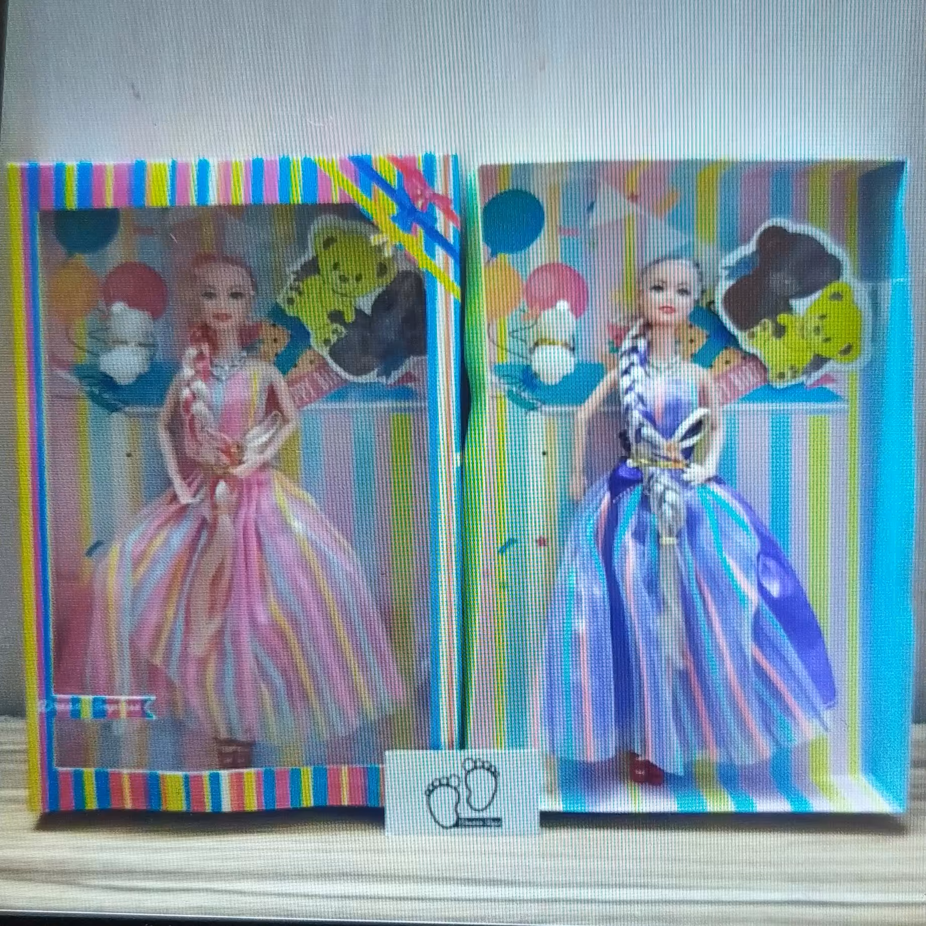 عروسک مفصلی رنگی خوشگل