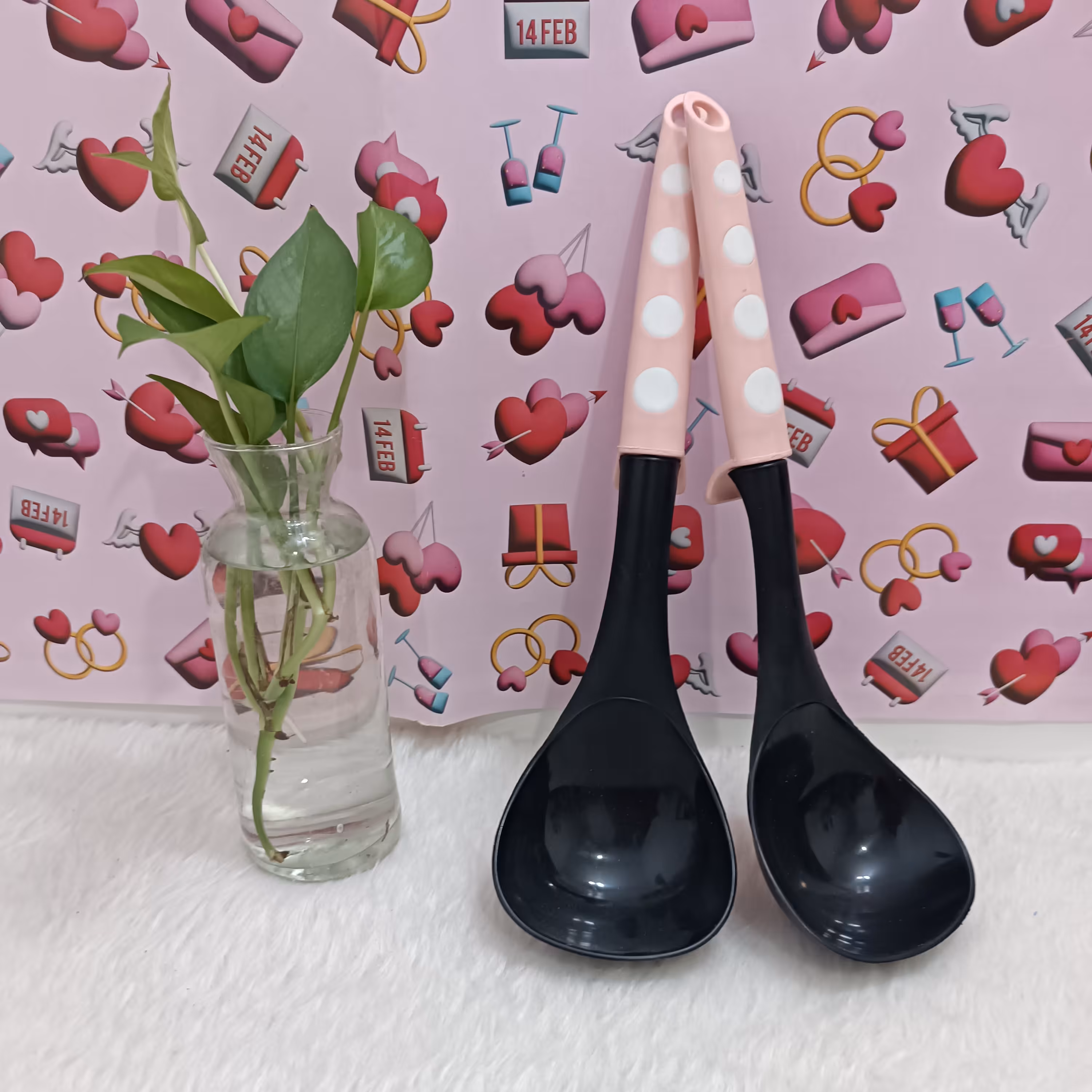 ملاقه  دسته خال دار