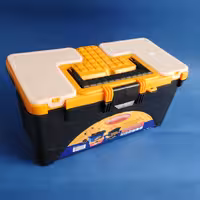 جعبه ابزار پلاستیک  بطول 32 به ارتفاع 16  و عرض 16 سانت