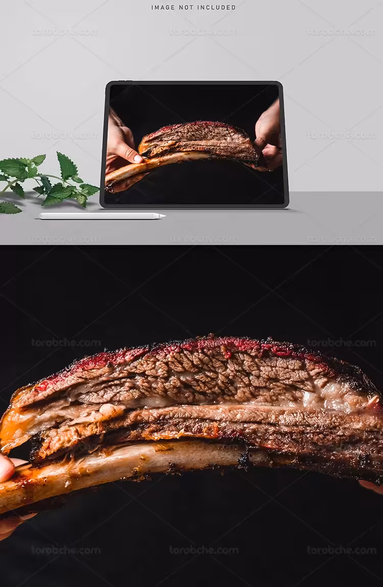 موکاپ تبلت با قلم نوری | گرافیک با طعم تربچه