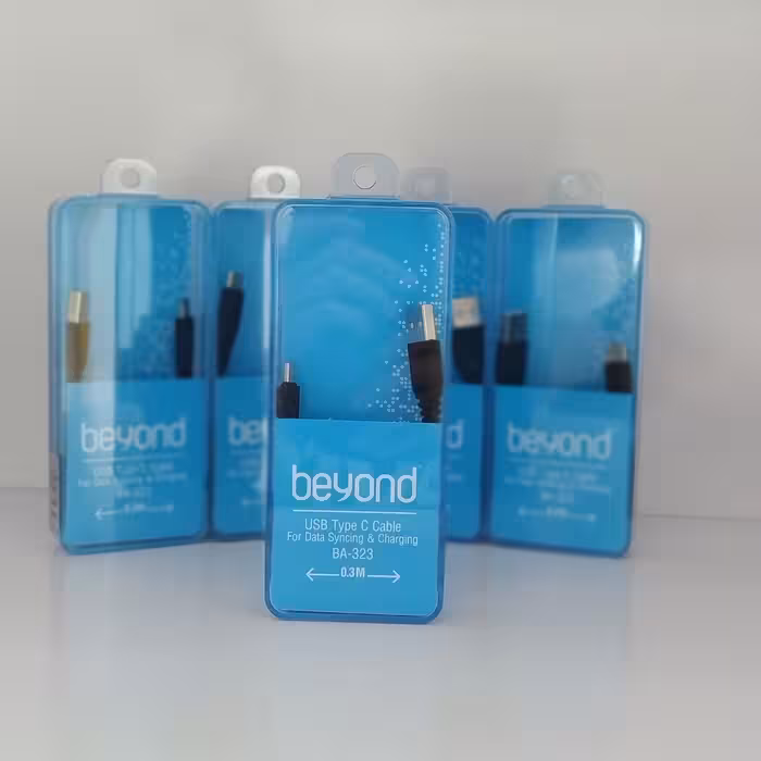 کابل تبدیل USBبه تایپ سی -برند بیاند-مدل ba-323-طول 0.3متر 