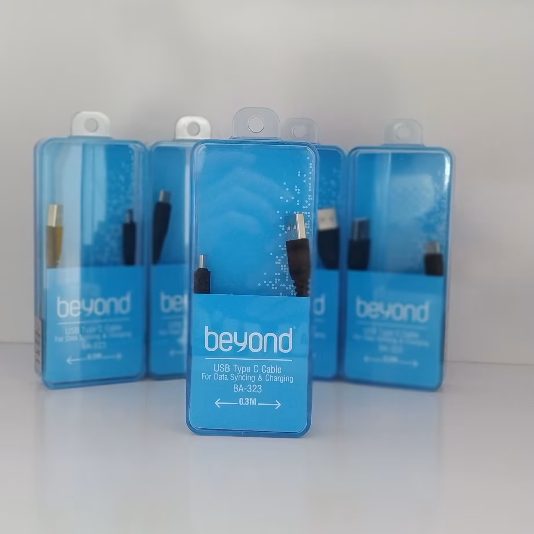 کابل تبدیل USBبه تایپ سی -برند بیاند-مدل ba-323-طول 0.3متر 