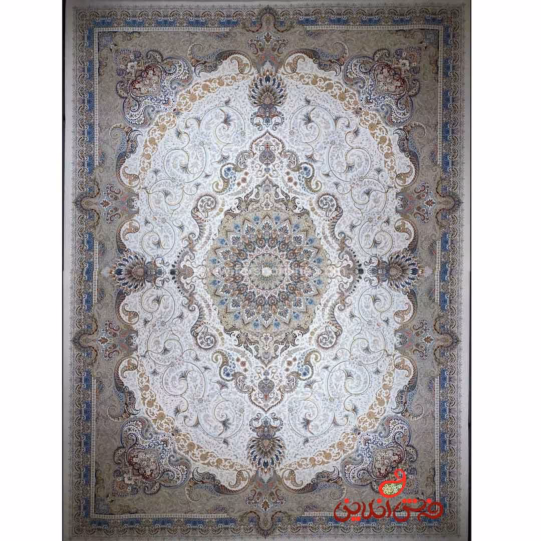 فرش ماشینی شاهکار صفویه 5500 کرم
